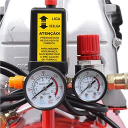 Compressor De Ar 2,5hp MAM-10 / 50 Litros 120lbs Bivolt Monofásico - Motomil - 3