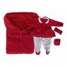 Kit Saída De Maternidade Menina 4 Peças Lacinho Vermelho - 1