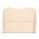 Ver imagem 1 de Cabeceira Casal Margarida Orgânica Fixação no Box Madeira Maciça Suede Creme Loja Sheep