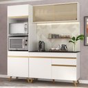 Ver imagem 3 de Cozinha Compacta Multimóveis Veneza Gw Fg3695 com Armário e Balcão Branca