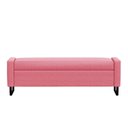 Ver imagem 3 de Recamier Bau Paris Base de Metal 1,40m Suede Pink - Inova Decorações