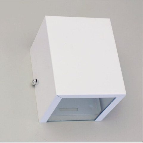 Kit 6 Arandelas 2 fachos branca + 6 lâmpadas led g9 5w 3000k para parede muro externa e interna
