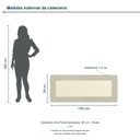 Ver imagem 3 de Cabeceira Arco Palha Sextavada 145 cm Incolar Luna