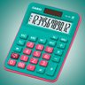Calculadora Casio de mesa visor XL, 12 dígitos e alimentação dupla MX-12B Turquesa e Pink - 2