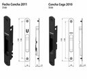 Ver imagem 3 de 10 Kits Fecho Concha 2011/a + TRA009 + Concha Cega 2010 Suprema Udinese Preto