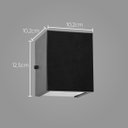 Ver imagem 2 de Arandela 2 Fachos Preta + Lâmpada LED G9 5W 3000K para Parede Muro Externa e Interna St678