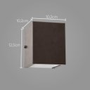 Ver imagem 2 de Arandela 2 fachos externa e interna para lâmpada g9 - luminária marrom st678