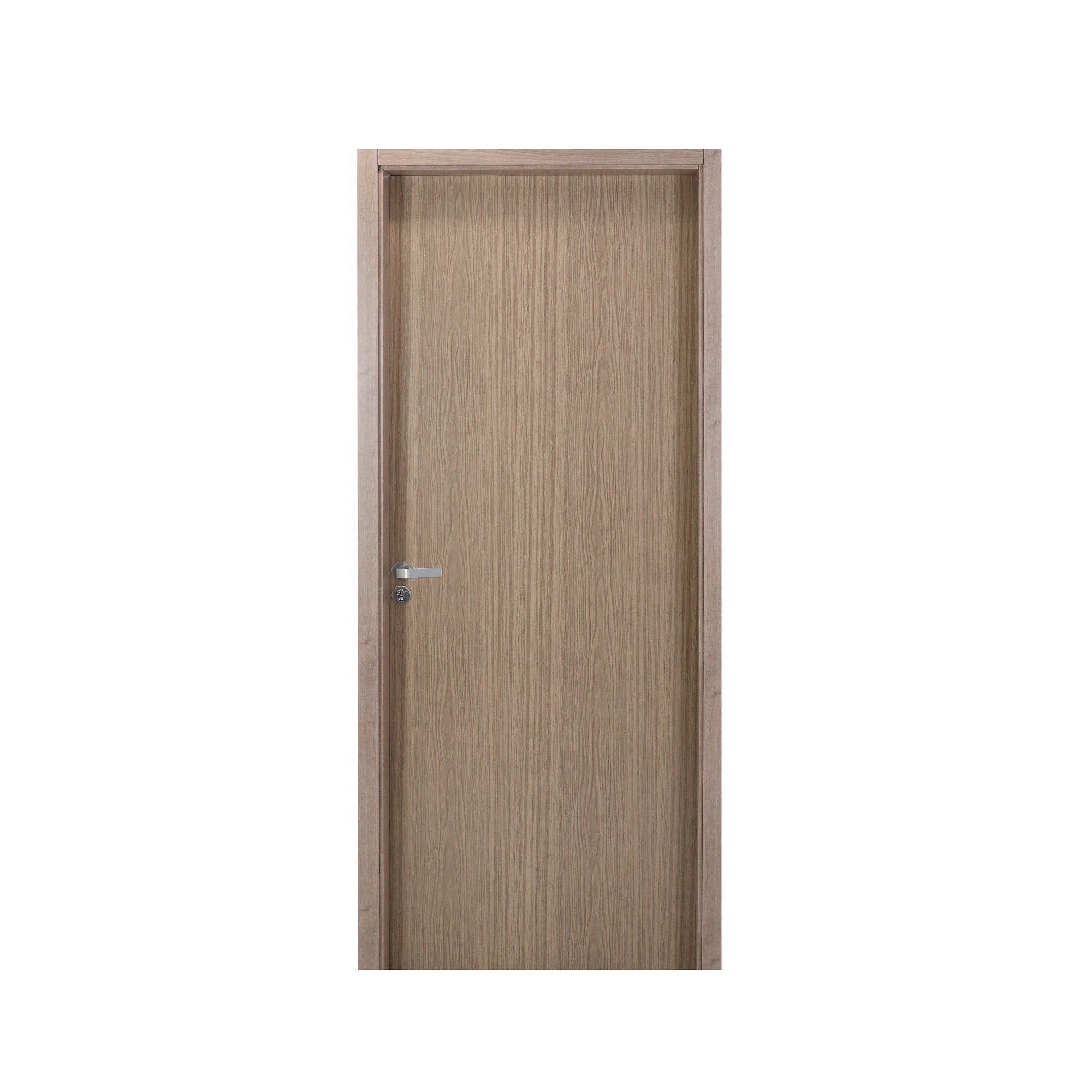 Kit Porta de Madeira Lisa 215x74cm com Batente de MDF Ultra 16cm Melamínico MGM - 1