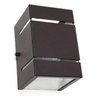 kit com 6 Arandelas 2 Focos com Frisos E Facho Marrom Externa Parede Muro St327 - 4