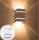 Ver imagem 3 de Kit com 3 Arandelas 2 Focos com Frisos e Facho Branca Externa Parede Muro St327
