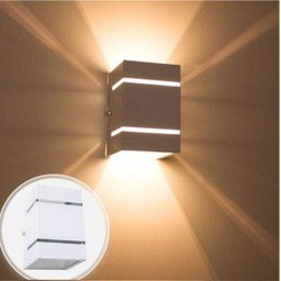 Kit com 3 Arandelas 2 Focos com Frisos e Facho Branca Externa Parede Muro St327 - 3 Kit com 3 Arandelas 2 Focos com Frisos e Facho Branca Externa Parede Muro St327 - 3