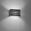 Ver imagem 5 de Arandela Frisada luminária preta para muro parede externa G9 ST548