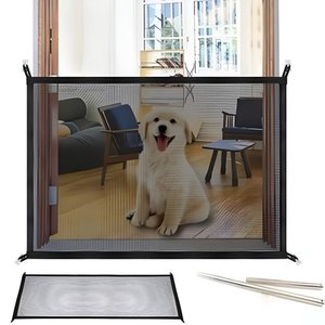 Grade Proteção Criança Bebê Cão Cachorro Expansiva Rede Dobrável Portátil Portão Segurança Tela em N