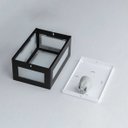 Ver imagem 5 de kit com 3 Arandela 5 vidros para lâmpada E27 luminária Preta st569
