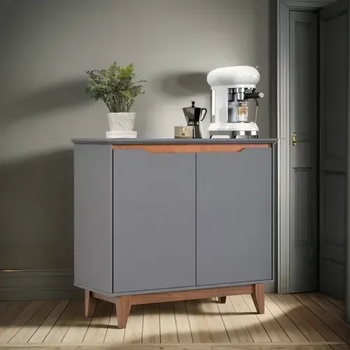Buffet 2 Portas Flow Cinza
