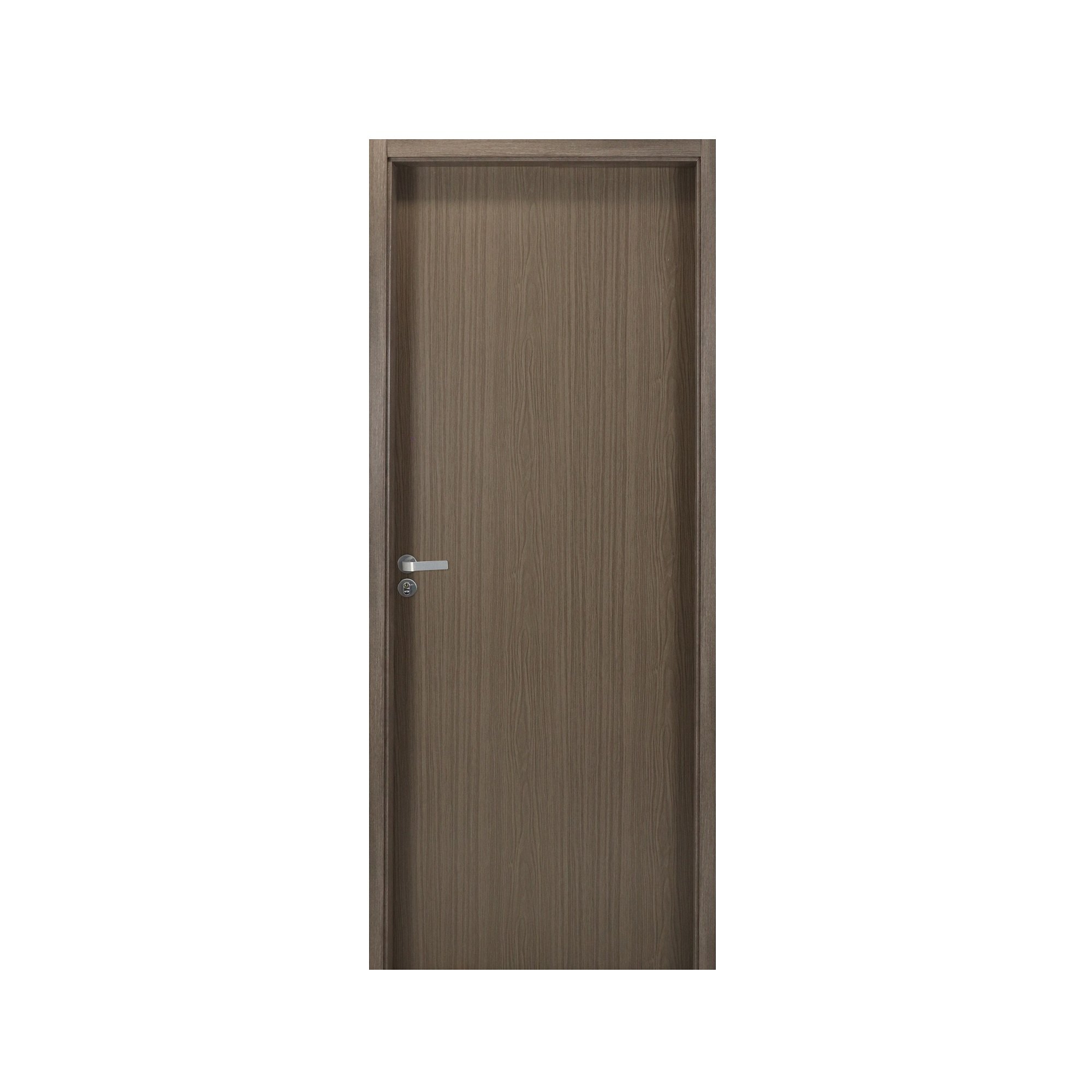 Kit Porta de Madeira Lisa 215x74cm com Batente de MDF Ultra 16cm Melamínico MGM - 1