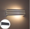 Ver imagem 4 de Arandela frisada 30cm para lâmpada e27 luminária preta st731