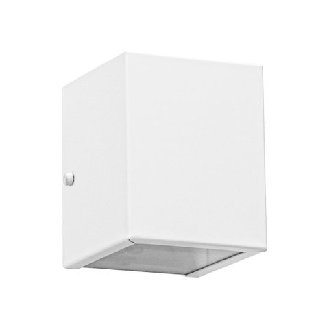 kit com 3x arandelas 1 facho para parede muro externa e interna - branca st653