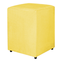 Ver imagem 2 de Puff Quadrado Tecido Suede Premium Amarelo - Fri Varejo