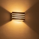 Ver imagem 4 de Arandela Frisada pequena para lâmpada g9 marrom interno / externo st548