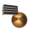 Ver imagem 1 de Arandela Frisada pequena para lâmpada g9 marrom interno / externo st548