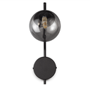 Ver imagem 3 de Arandela de Parede com Globo Jotta Preta - Vidro Âmbar