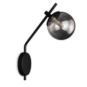 Ver imagem 5 de Arandela de Parede com Globo Jotta Preta - Vidro Âmbar