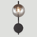 Ver imagem 4 de Arandela de Parede com Globo Jotta Preta - Vidro Âmbar