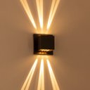 Ver imagem 5 de 5x Arandela Box Cubo Pequena 6 Fachos MARROM Parede Muro St1317