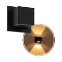 Ver imagem 1 de 2x Arandela Box Cubo Pequena 2 Fachos Preta Parede Muro St1318