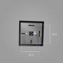 Ver imagem 3 de 2x Arandela Box Cubo Pequena 2 Fachos Preta Parede Muro St1318