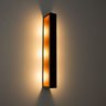 1 Arandela Led Efeito Decorativa Parede Teto 10w 50cm Preta 110V St164 - 1