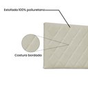 Ver imagem 4 de Cabeceira Painel Casal 1,40m Esmeralda Corano Branco - Pallazio