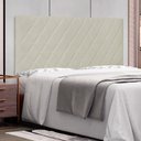 Ver imagem 2 de Cabeceira Painel Casal 1,40m Esmeralda Corano Branco - Pallazio