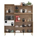 Ver imagem 6 de Kit Cozinha 6 Portas 2 Gavetas Select com Nicho P/ Forno - Amêndola Touch/ Branco Demóbile
