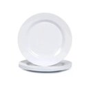 Ver imagem 5 de Kit Jogo 12 Pratos Branco de Melamina 25cm Buffet Hotel Raso