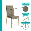 Ver imagem 7 de Conjunto Sala de Jantar 4 Cadeiras Amora Carraro Carvalho Dourado