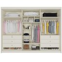 Ver imagem 3 de Guarda Roupa Casal 6 Portas com 2 Portas Ripadas Potente com Espelho - Móveis Europa