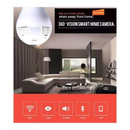 Lâmpada Câmera Ip 360 HD Panoramica Wifi - 5