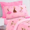 Kit Edredom Solteiro + Jogo de Cama Day By Day - Sofie, Marie e Fifi - 05 Peças - 5