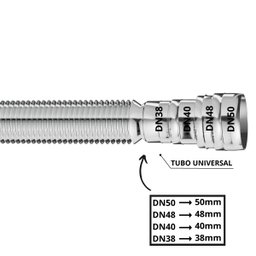 Sifão Sanfonado Com Copo 49cm Cromado | Astra - 5