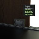 Ver imagem 7 de Guarda-roupa Casal Madesa Austin 4 Portas de Correr de Espelho 3 Gavetas