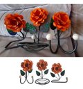 Ver mais imagens de Kit 3 Peças para Banheiro com Flores em Ferro:laranja