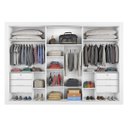 Ver imagem 3 de Guarda Roupa Casal Espelhado Costas 6mm - Toronto-branco Acetinado - Móveis Europa