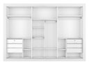 Ver imagem 4 de Guarda Roupa Casal Espelhado Costas 6mm - Toronto-branco Acetinado - Móveis Europa