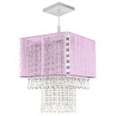 Ver imagem 3 de Pendente Marrycrillic Clearfio Rosa com Cristal + Deslocador