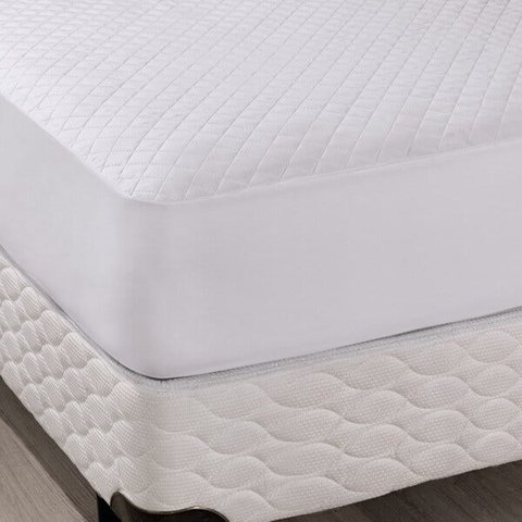 Protetor de Colchão Casal Hedrons Branco Impermeável com Saiote