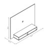 Painel para TV até 45 Polegadas Ipanema Móveis Germai - 3