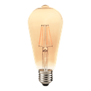 Ver imagem 3 de Kit 10 Lâmpadas Filamento Led Avant Retrô Âmbar Pera St64 4w E27