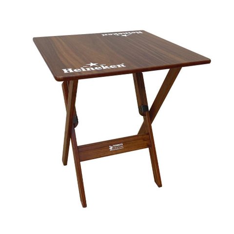 Mesa Dobrável 70x70 Madeira Personalizada Hei Imbuia - Tarimatã